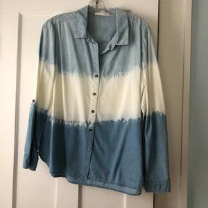 STRIPED CHAMBRAY SHIRT